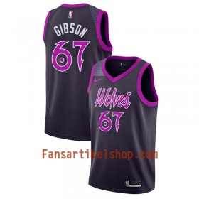 Minnesota Timberwolves Trikot Taj Gibson 67 2018-19 Nike City Edition Lila Swingman - Herren